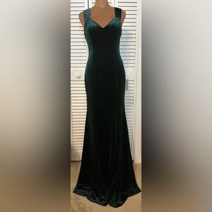 NWT Lulus Remember The Night Emerald Green Mermaid Maxi Dress Sz S MSRP $104